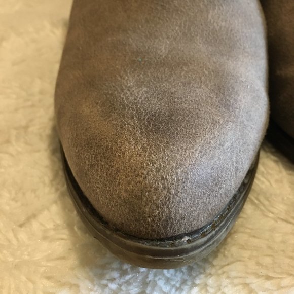 Fergalicious Dusty Desert Braided Suede Ankle Booties - Picture 10 of 16